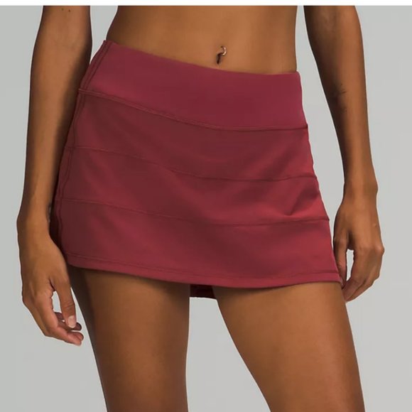 NWT Lululemon Pace Rival tennis REGULAR LENGTH Mulled Wine Skirt 13"   Size 4 - Picture 2 of 7